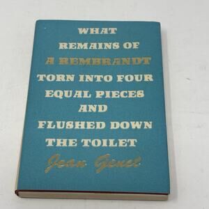 What Remains of A Rembrandt... Jean Genet 1988, Hanuman Books #22